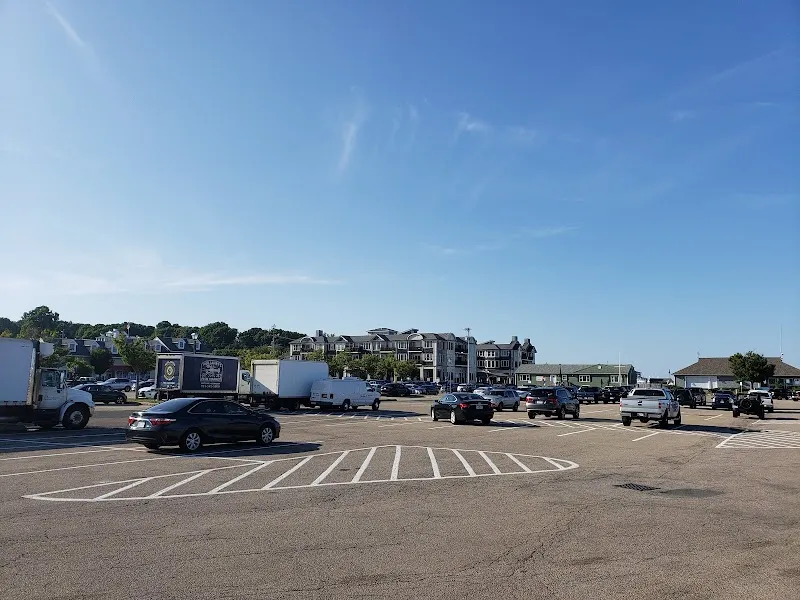 Spacious parking lot near South Shore Peer Recovery, a sober living home in Boston.